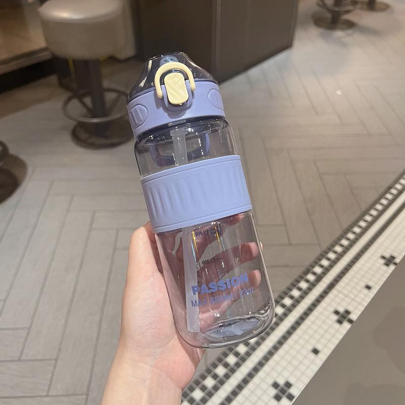 Water Bottle New Water Cup Straw Cup Anti-scalding Large Capacity Plastic Cup for Pregnant Women Kindergarten Kettle Summer High Temperature
