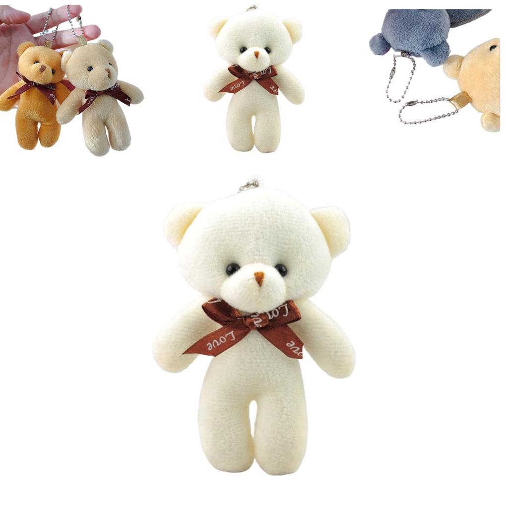 Plush Bear Teddy Toy Keychain Keyring Pendant Stuffed Doll Gift Kids Girlfriend