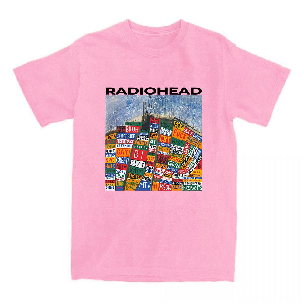 Hail To The Thief Radiohead Tshirts Cotton Short Sleeve Fashion T-shirt Loose Casual Unisex Streetwear Women Men Clothing