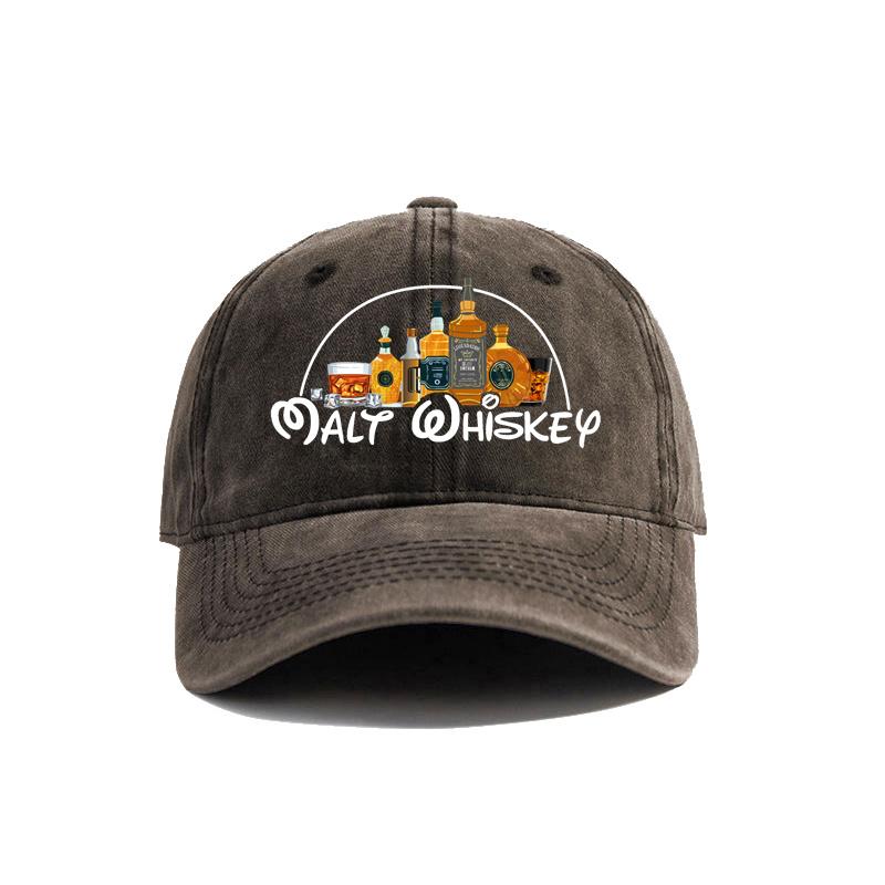 Cap Distresseded Hats Cap Men Vintage Outdoor Use Summer Adjustable Fun Alcohol Drunk Baseball Caps Hat Latest Malt Whiskey
