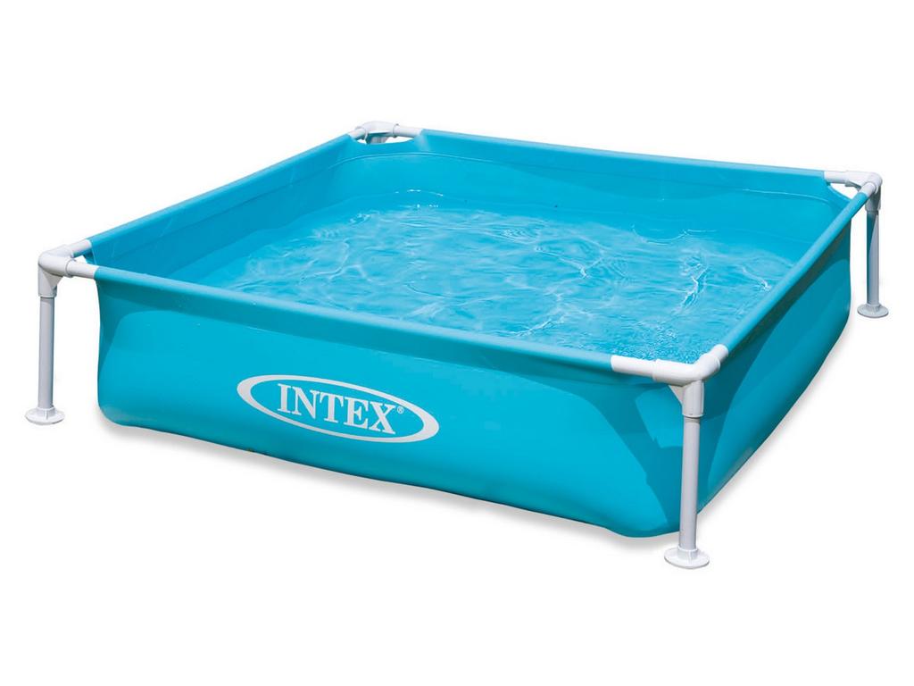 Mini Frame Pool for Children Turquoise 122 X 122 X 30 Cm INTEX 57173
