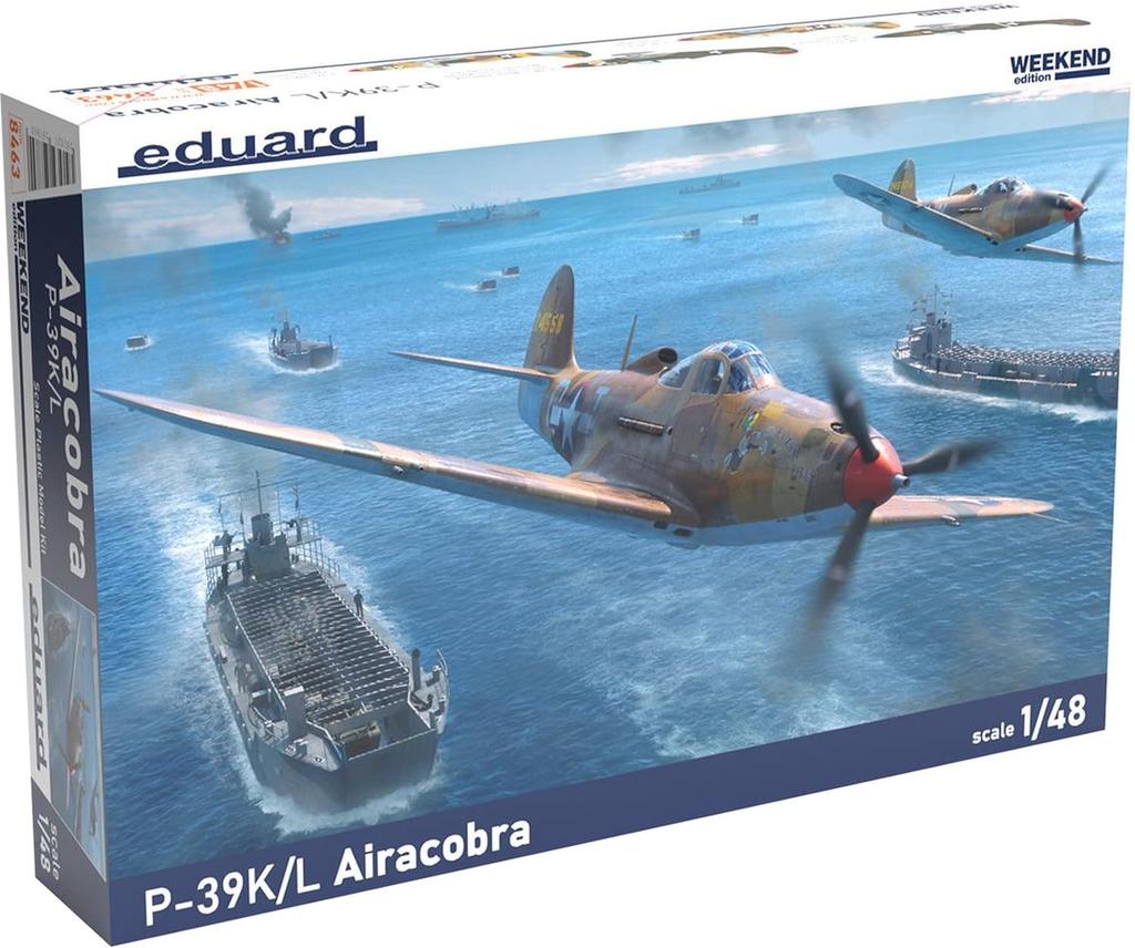 Eduard 1/48 Weekend Edition P-39K/L Airacobra Plastic Model Kit EDU8463 (Airplane)