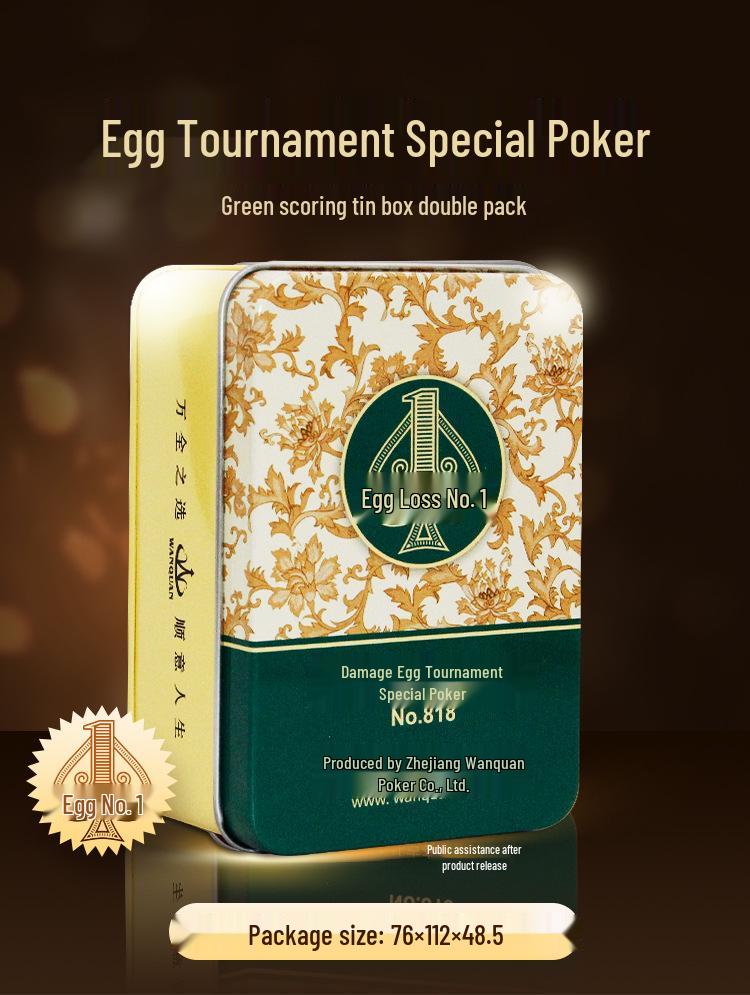Wan Quan Waterproof Narrow PVC Guandan Poker Cards - Durable Outdoor Play