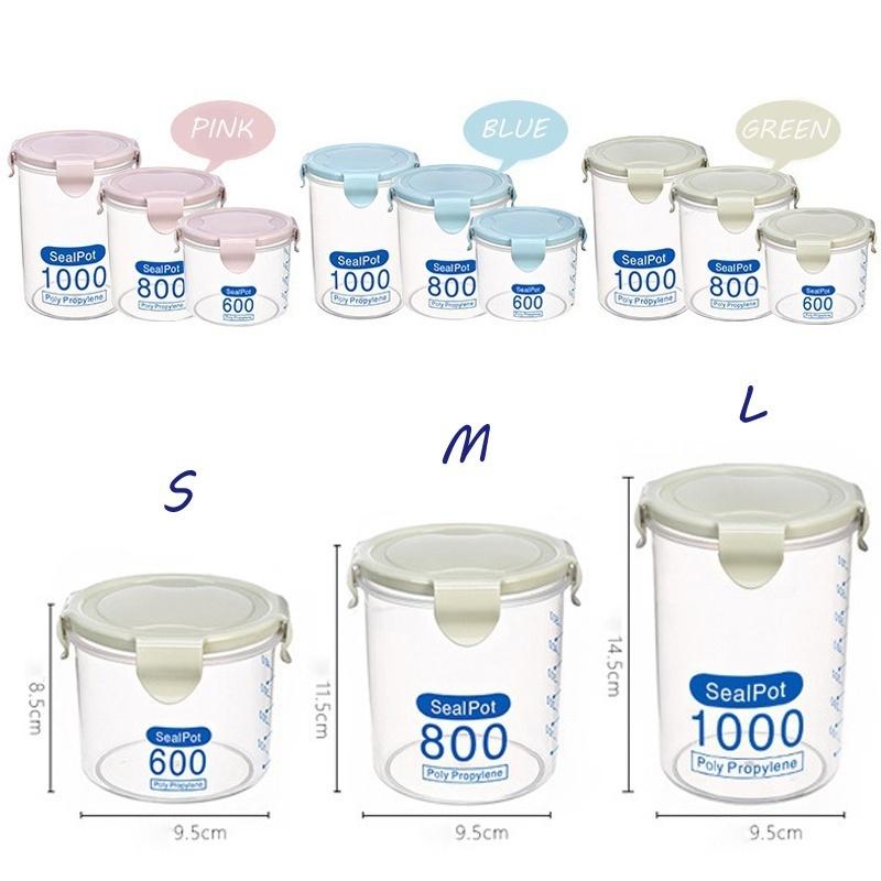 Contenitore in Plastica per Cereali Secchi Scatola Contenitore Scatola a Conchiglia Contenitore Ermetico per Alimenti