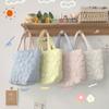 Korean Style Quilted Portable Snack Storage Bag Ins Style Bento Bag Lunch Box Handbag Trolley Hanging Bag  Women Handbag
