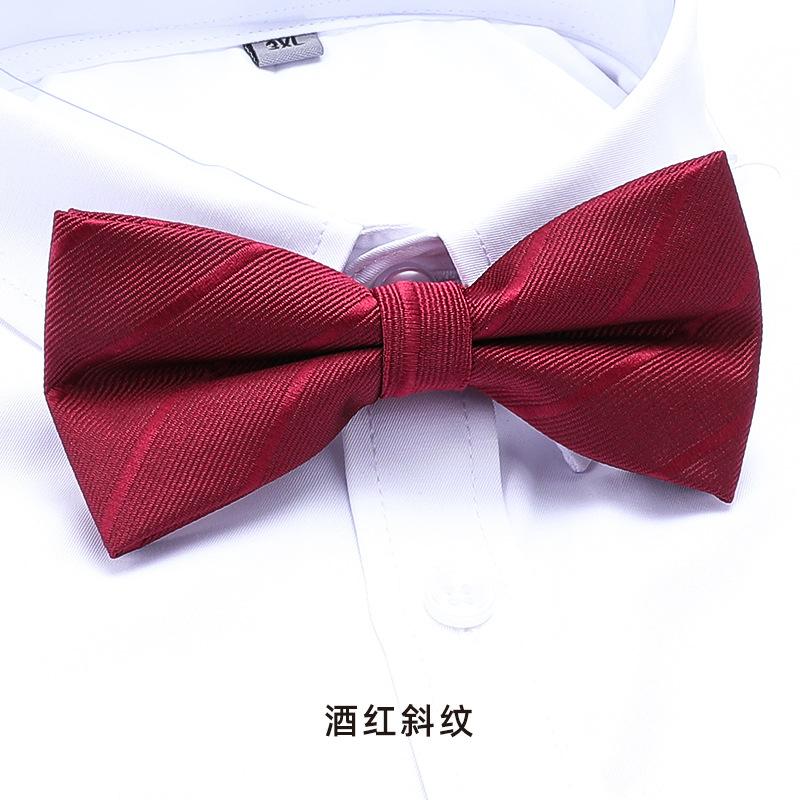 Men'S Double Synchronized Fabric Bow Tie Groom Best Man Banquet Wedding British Korean Edition Tide Bow Women