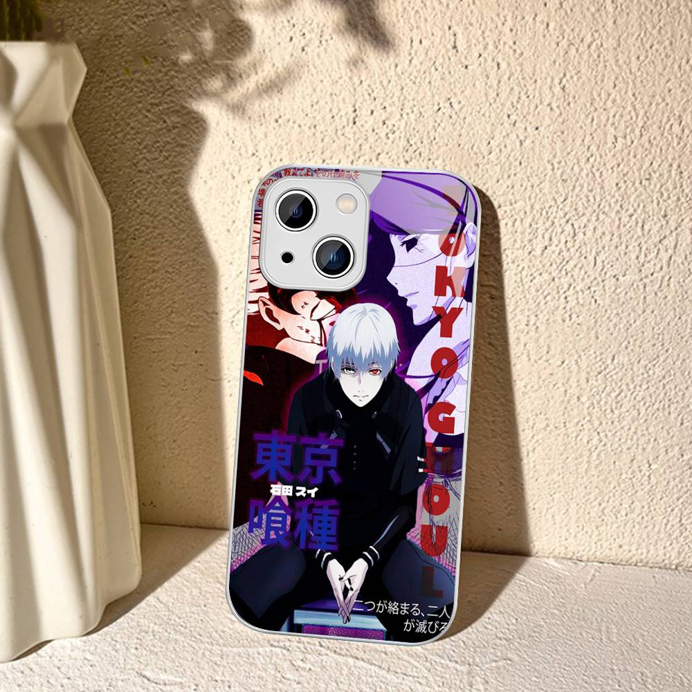 T-Tokyo G-Ghoul Classic Anime Tempered Glass For iphone 14 13 12 11 Pro Mini XS MAX 14Plus X XS XR Cover