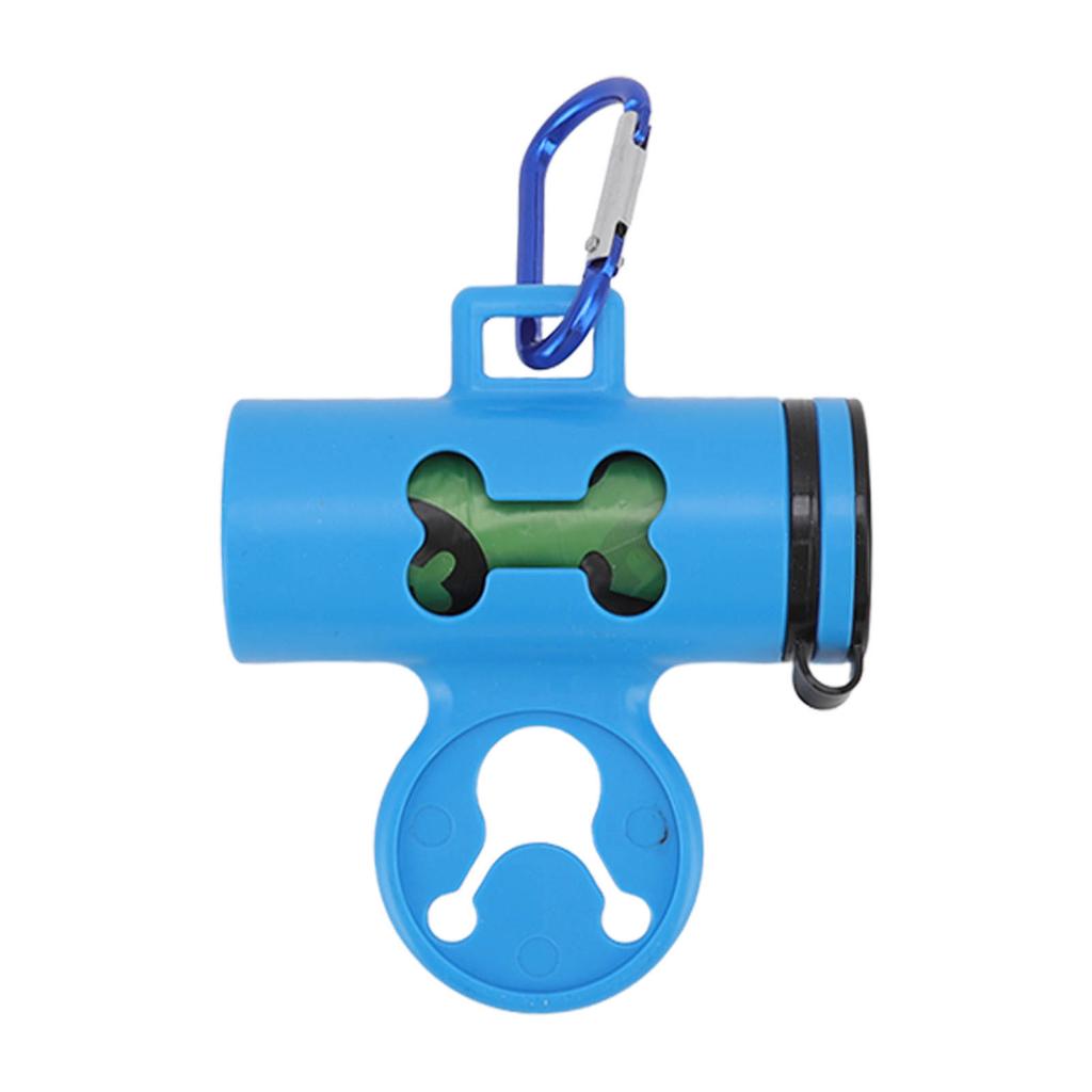 Dog Poop Bag Dispenser Dog Poop Waste Bag Holder Dispenser with Metal Carabiner and 1 Roll of Waste Bags