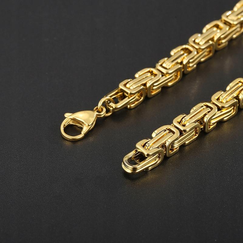 THICK BRACELET Silver Men' Bracelet Byzantine ROYAL + FREE