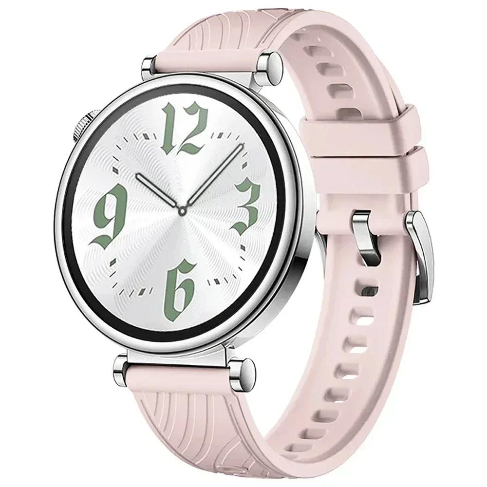 Silicone 18mm Strap for HUAWEI WATCH Band GT 5 4 41mm Bracelet For Garmin Forerunner 265S 255S/Vivoacrive 4S 3S/Venu 3S 2S Bands