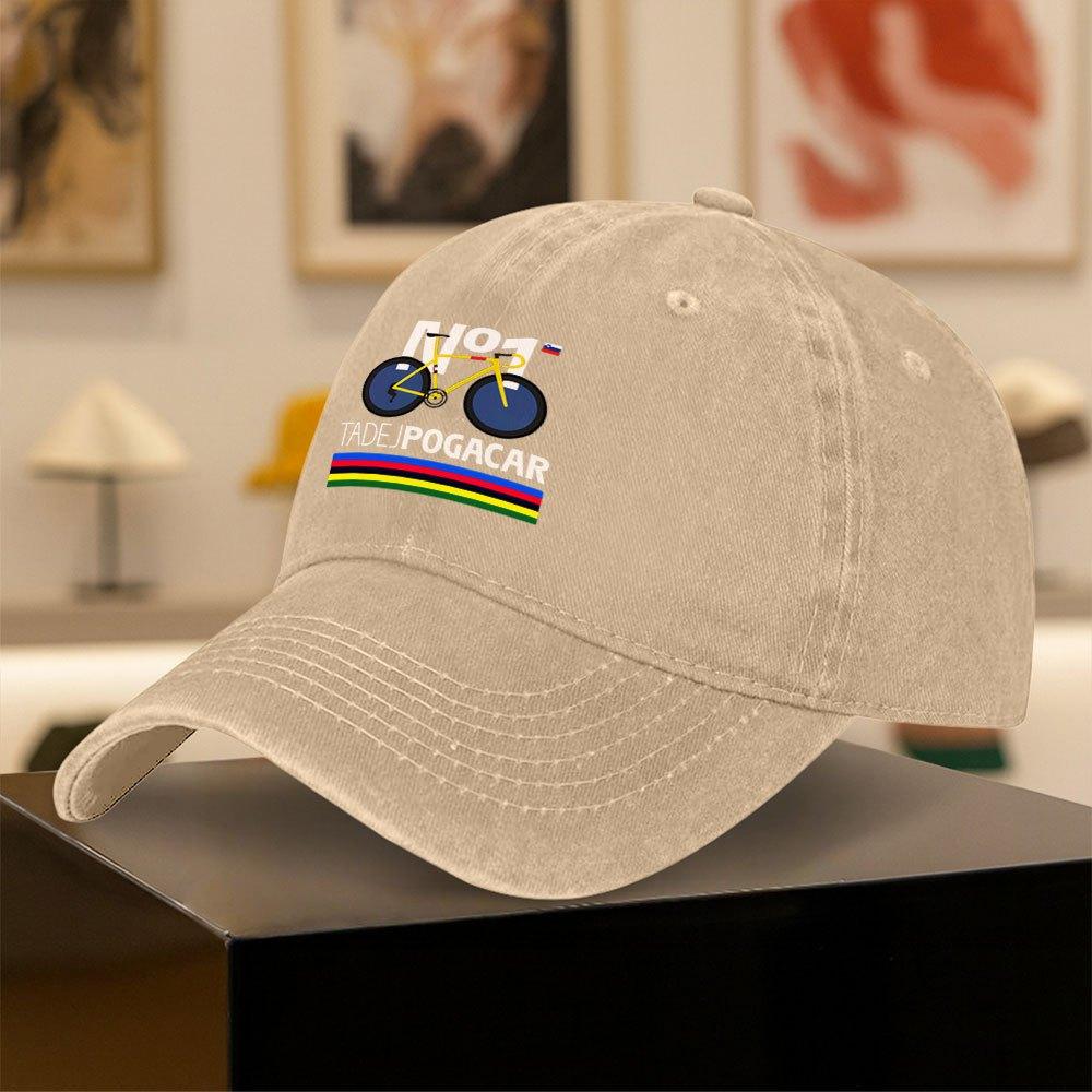 Tadej Pogaar Cycling Baseball Cap  Classic Retro Duckbill Hat for Unisex  Women Outdoor Camping Fitness