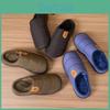 Fuzzy Cloth Waterproof For Slippers Indoor Home Use Anti Slip And Warm Thick Bottom With Fleece Autumn And Winter Cotton Slippers