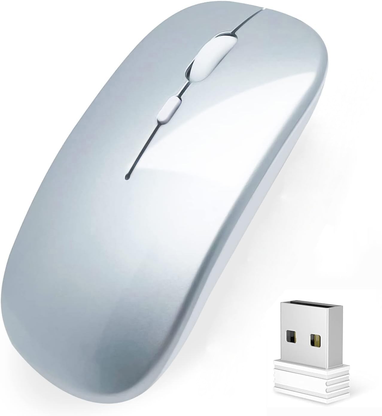 

Wireless Mouse for Rechargeable High High Quiet DPI Easy to Easy Compatible with and MacBook [New 2025, Ultra-Slim & Type-C] Bluetooth, Precision,