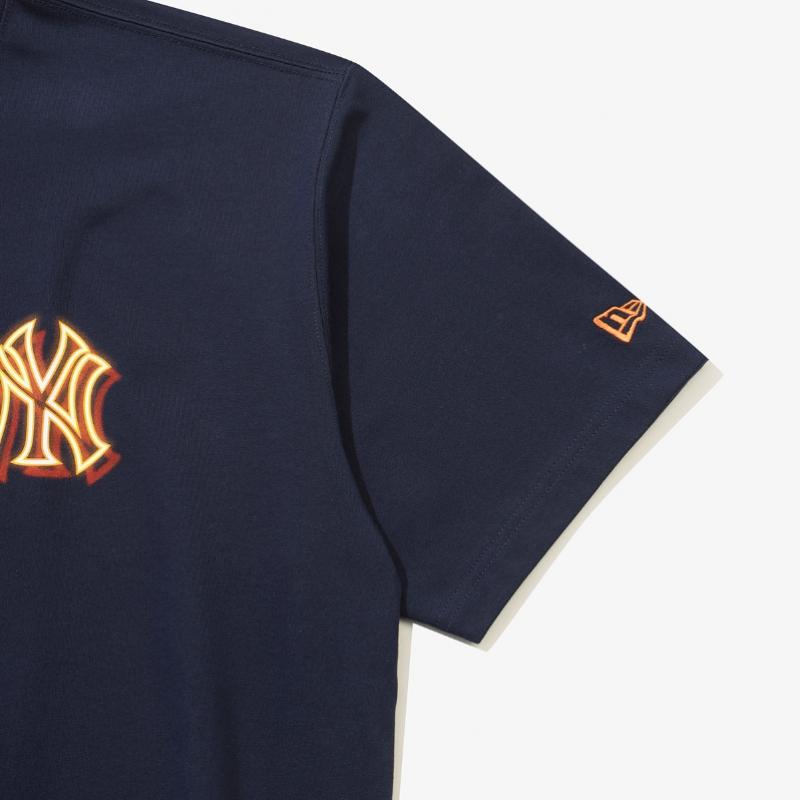 New Era New York Yankees World Series Neon T-shirt Team Navy 15147508