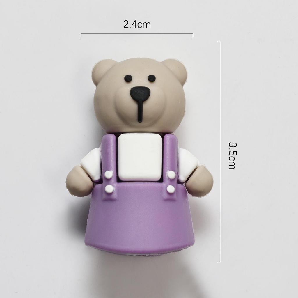 Cartoon Bear Cat Paw Silicone Protective Cover for Cuticle Scissors and Tweezers