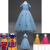 Elegant Princess's Dress For Girls Perfect For Cosplay And Halloween Parties
