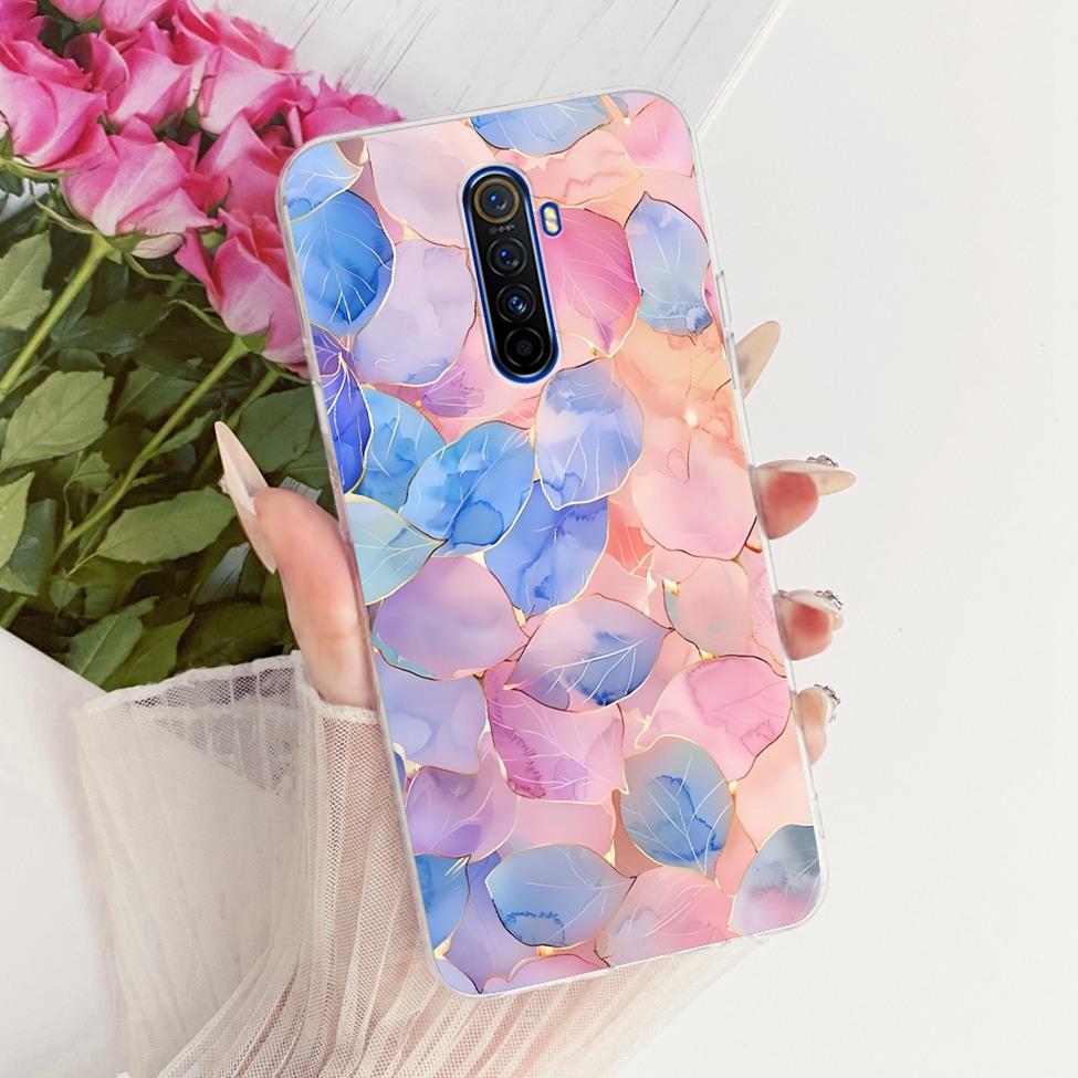 Clear For Realme X2Pro RMX1931 Casing For Realme X2 Pro Case Luxury Fashion Butterfly Funny Cute Painted Cover