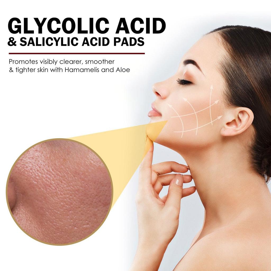 Dual-textured Facial Toning Pads For Exfoliation And Pore Reduction Contains Salicylic Suitable For All Skin Types 1ml 55pads