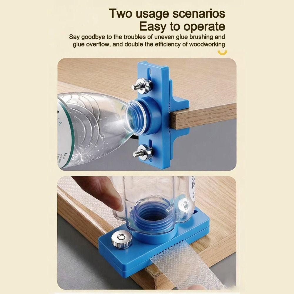 Adjustable Board Brush Glue Limiter Woodworking Edge Sealing Tool Edge Banding Glue Applicator Multifunctional
