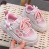 2026 Spring/Autumn Girls' Stylish Low-Top Skate Shoes – Cute, Soft Sole Casual Footwear for Little Girls