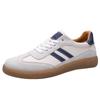 Sneakers in Pelle di Alta Qualità Scarpe da Ginnastica da Uomo Classiche Casual Scarpe Sportive da Uomo Sneaker Piatte da Esterno Antiscivolo Scarpe da Skateboard da Uomo