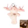Lovely Plush Rabbit Keychain Cartoon Rabbit Bag Charm Bag Ornament for Girl Featuring Soft Fabric and Eye Catching Color