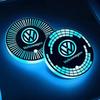 2025 Hot LED Car Coaster Light Water Cup Holder Mat Ambient Lamp for Volkswagen Golf Passat Jetta Tiguan Polo Bora Beetle Caddy