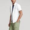 Polo Ralph Lauren FW22 Solid Color Logo Embroidered Single-Breasted Short Sleeve Shirt Men Shirts White MNPOWOV1N820049-100