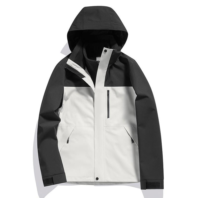 Men Women 3-in-1 Waterproof Windproof Winter Jacket With Removable Fleece Liner Skiing Hiking Camping Outdoor Activities