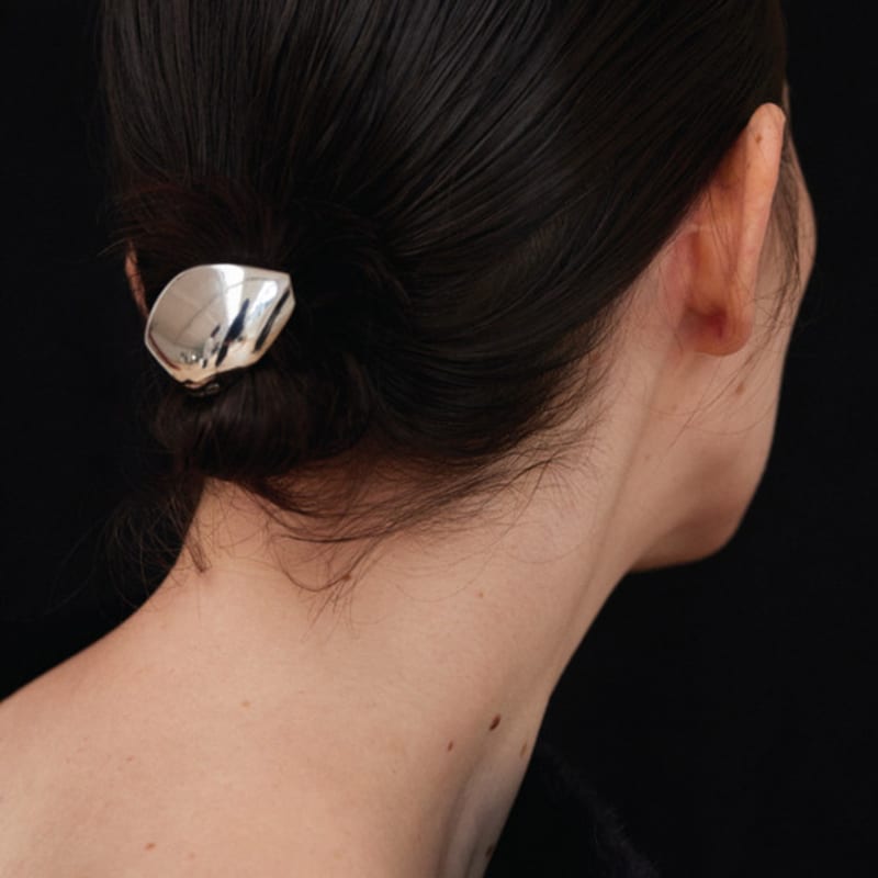 

1064STUDIO повязка для волос с листьями silver