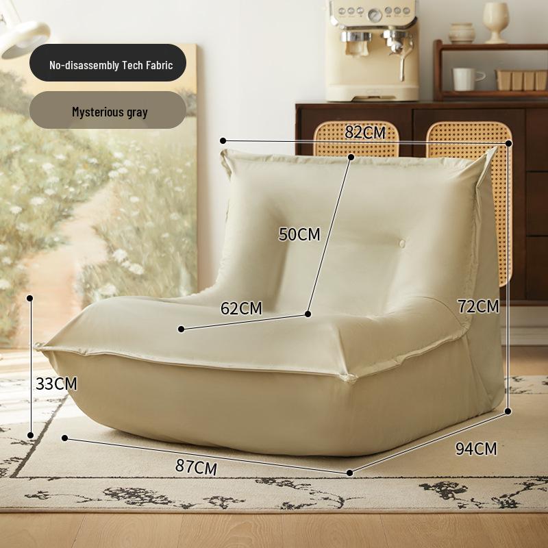 Lazy Caterpillar Beanbag Sofa: Tatami Recliner for Bedroom, Balcony, and Living Room Leisure.