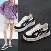 Student platform women's shoes little white shoes 2025 summer new versatile breathable leather casual height increase breathable board shoes