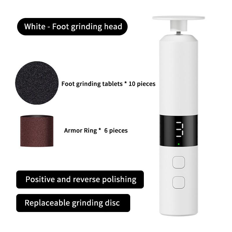 2-1 Rechargeable Foot Callus Remover and Nail Drill Combo with User-Friendly LED Display