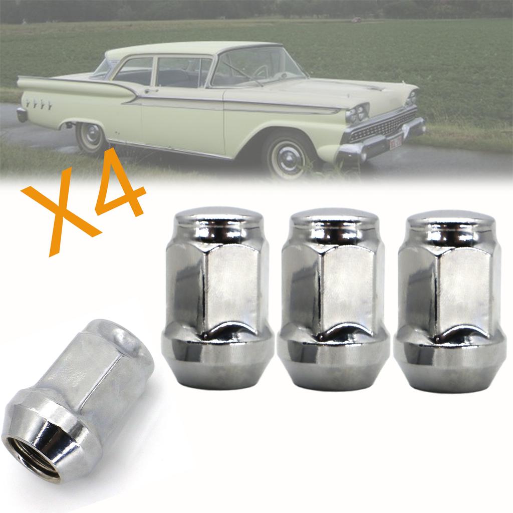 4X Car Steel Wheel Lug Nuts  1/2" -20 60 Degree Tapered Bolts 32mm SW19 For Jeep Liberty Grand Cherokee Dodge Nitro Truck Parts