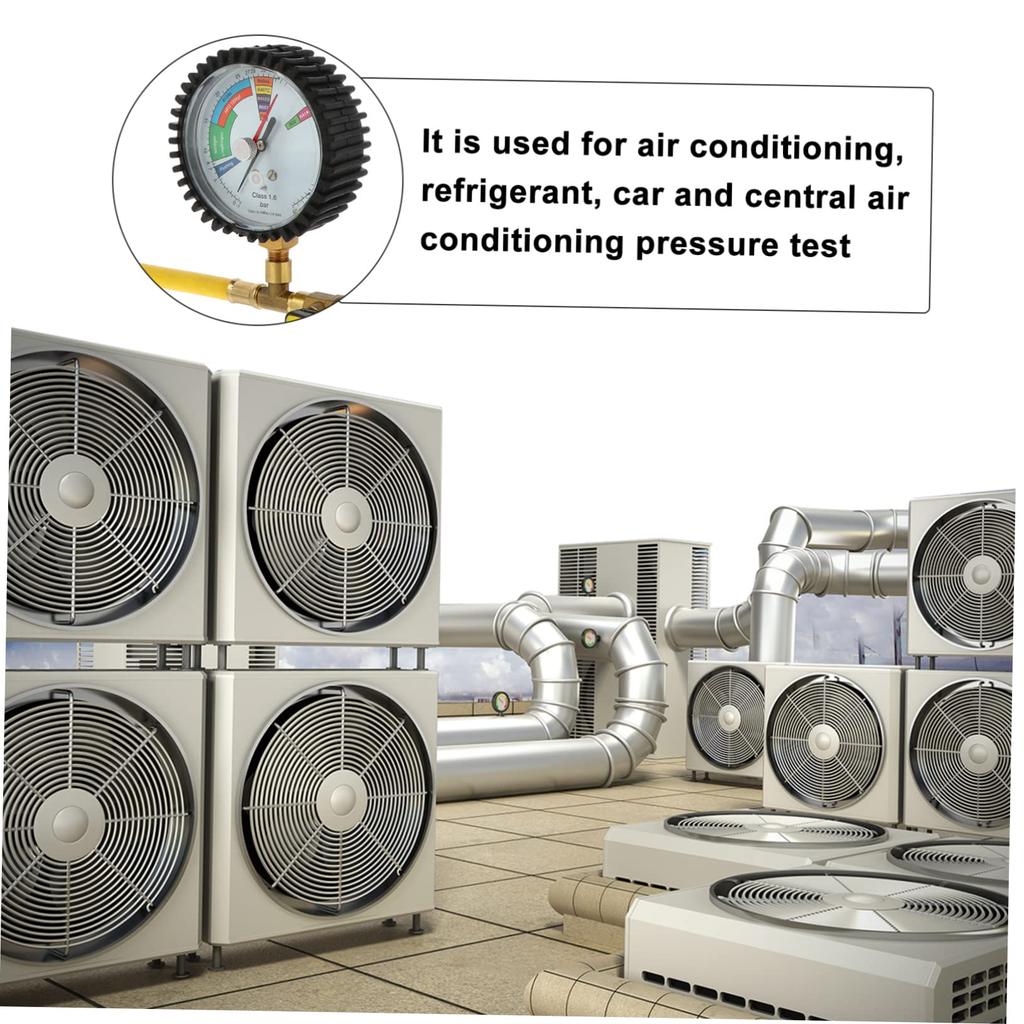 Nitrogen Pressure Tester Refrigerant Pressure Gauges for R134a R22 R407C R410A Automotive Air Conditioner HVAC System