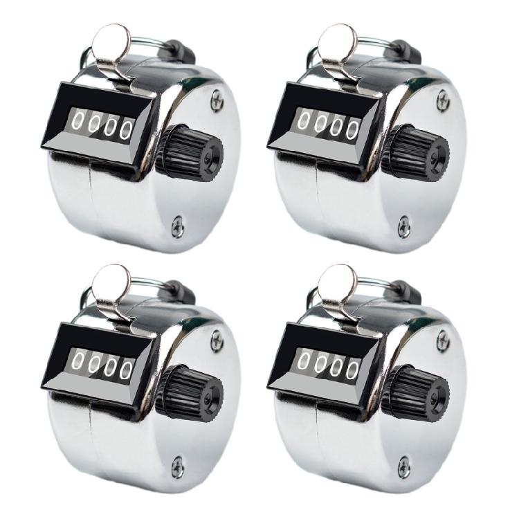 4-Digits Hand Mechanical Counters Clickers Pitch Counter Hand Manual Clickers
