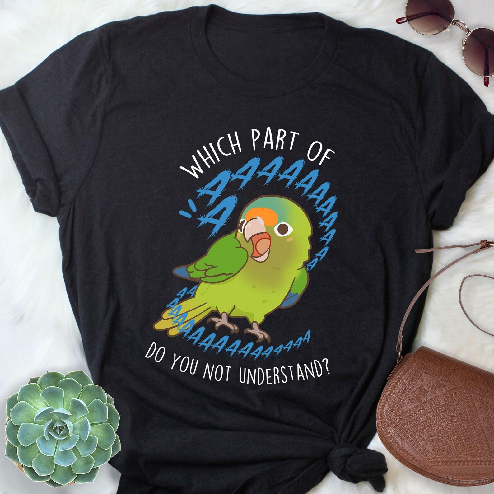 Half-Moon Conure Shirt, , , Funny Parrot Lover Gift, Cute Pet Halfmoon Conure T-shirt Orange Fronted Conure Mom Half Moon Conure Dad 110
