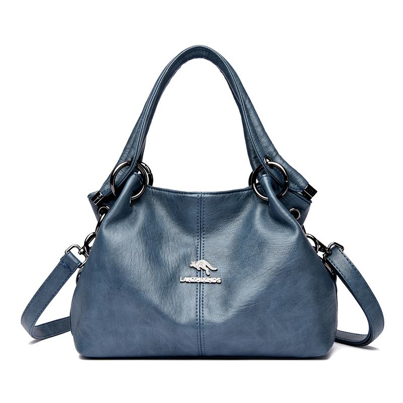 Large Capacity Messenger Bag for Women  Soft Leather Bags  Designer Brand  Feminine Bag