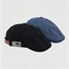 Vintage Ivy Newsboy Cap, Unisex British Western Style Cotton Linen Flat Beret Hat, Classic Winter Hat for Men Women