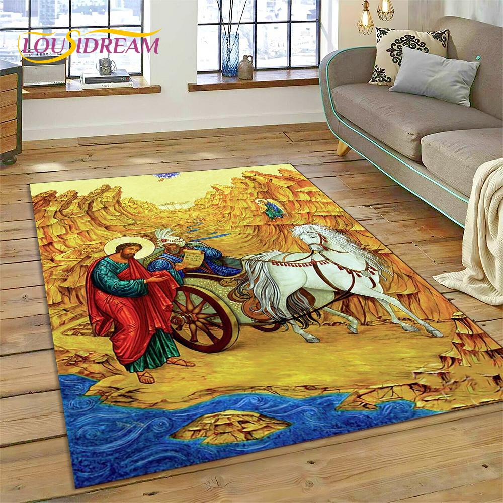 Cartoon Africa Ethiopian Custom Painting Art Carpet Rug for Bedroom Living Room Home Sofa Decoration,kids Large Decor Floor Mat