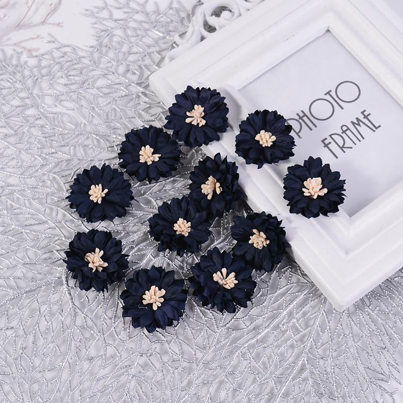 Handmade Microfiber Chrysanthemum Flower Wreath Hair Clip Accessory
