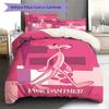 Pink Panther Pattern Bedding Quilt Set Quilt Cover Pillowcase Home Decoration Birthday Gift (1 * duvet cover + 2 * pillowcase, without core)