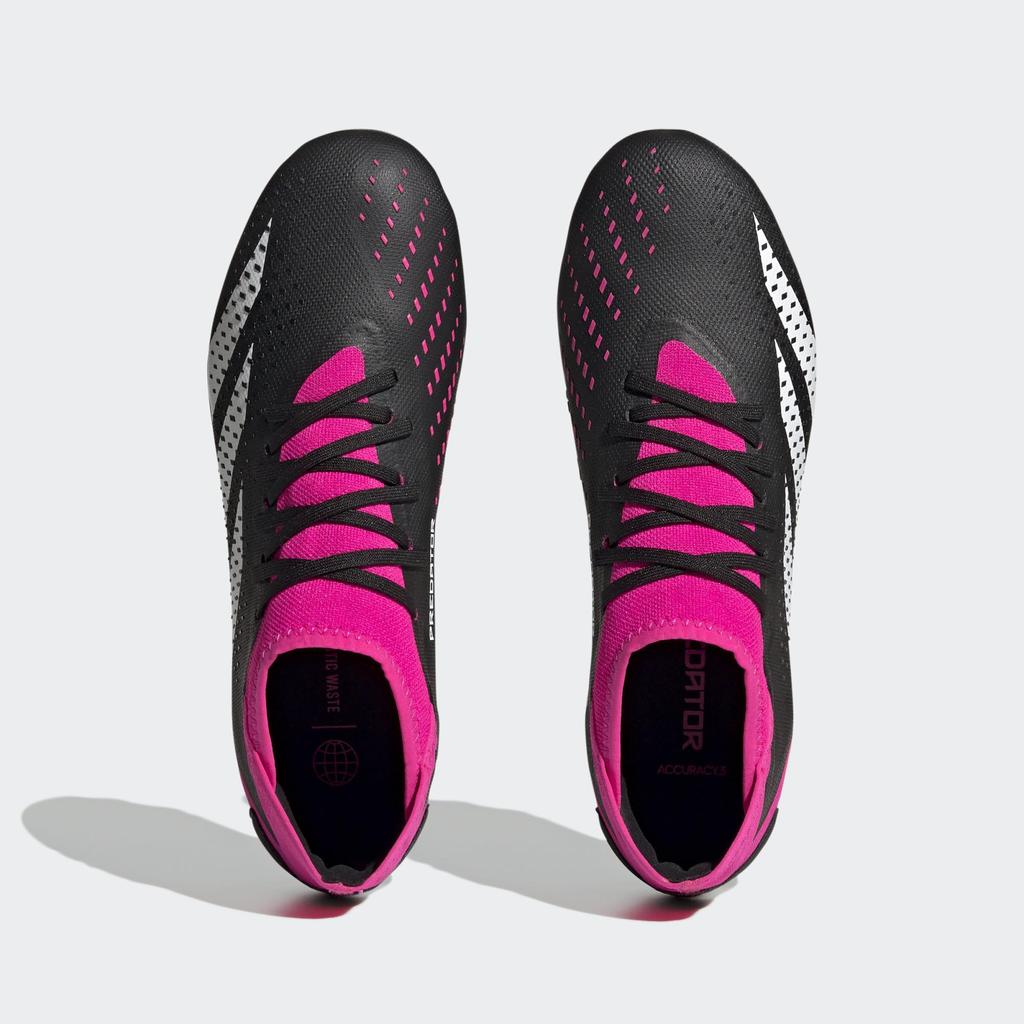 Adidas Predator LTC72 Soccer Core Shock Pink Size Accuracy.3 HG/AG Men's Cleats, Black/Footwear White/Team (GW4631), 25.5cm