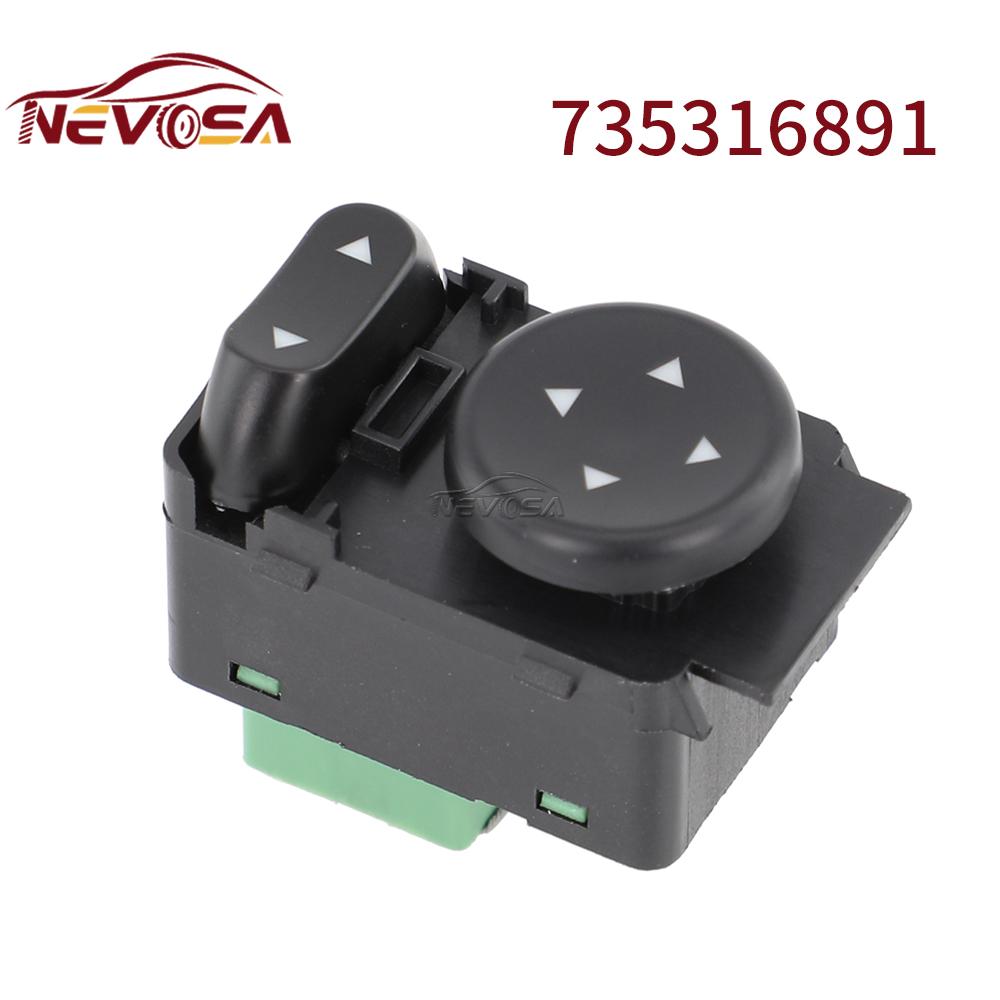 

For Fiat Palio Doblo Strada Siena Side Mirror Control Switch 735298499 735316891 8P Orange Light 735316891