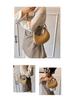 Sac à main plissé en forme de croissant pour femme Automne 2025: Sac à Bandoulière Unique et Sac Bandoulière à la Mode
