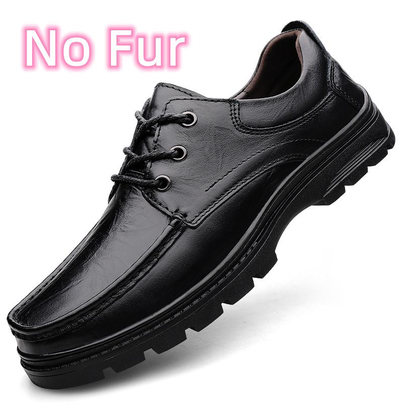 Fashion Genuine Leather Male Comfortable Casual Shoe Classic Men Shoes for Wedding All-match Male Dress Footwear Men's Lace-Up Flats