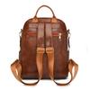 Women's Large Capacity Backpack Soft Leather Student Schoolbag Travel Backpack Multifunctional Shoulder Bag