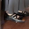 Fashion Low Heel Flat Shoes New Square Head Shallow Mouth Butterfly Knot Rivets Metal Buckle Soft Sole Non-slip Single Shoes