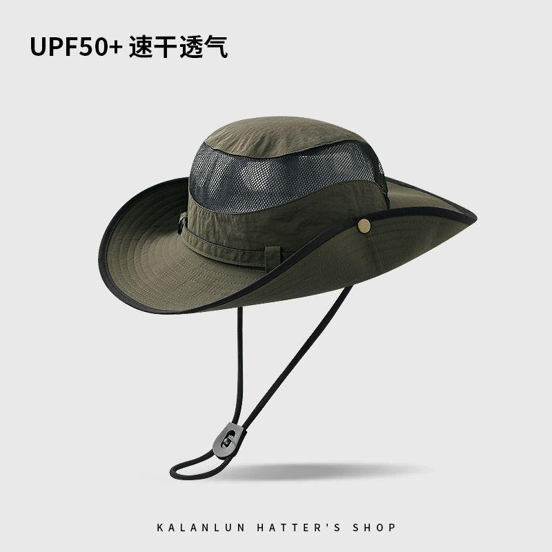 Sun hat men and women hiking camping bucket hat outdoor fishing UV protection western cowboy hat