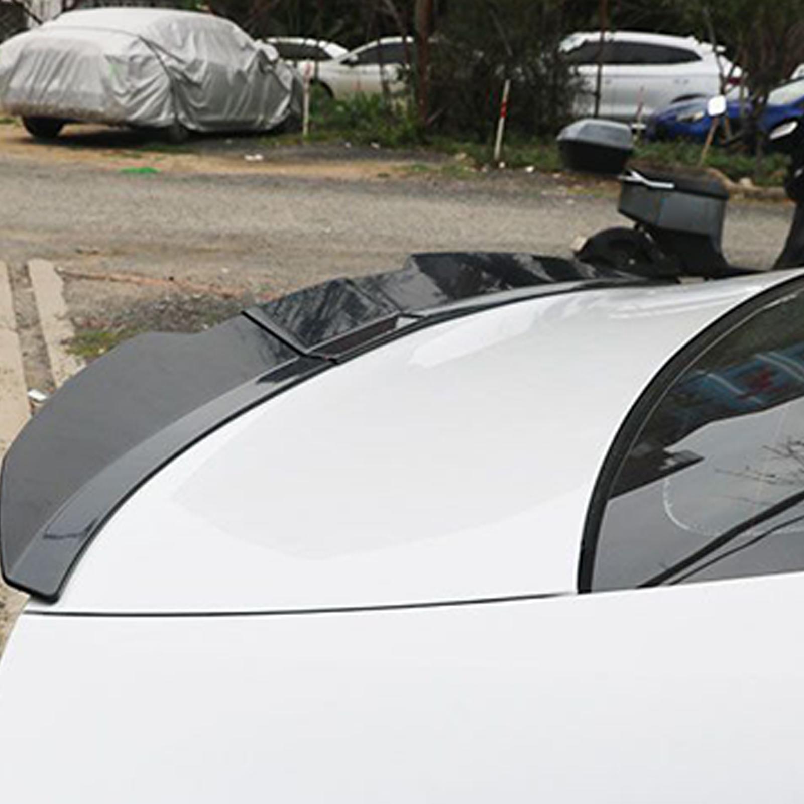 Rear Spoiler Adjustable Roof Rear Spoiler Trunk Lip Adhesive Attachment For Hatchbacks Sedans SUV Coupes Pickups Trucks Scooters nero